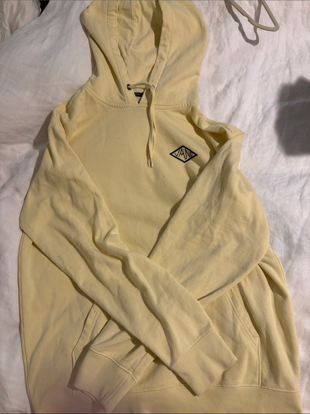 Vans Pale Yellow Pullover Hoodie with Small Chest Logo